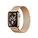 Price comparison product image AUTOECHO Band for Apple Watch Series 4 44mm/40mm for Men's Silver Milanese Loop Watchstrap Stainless Steel Band Metal Watchband For IWatch 4 Generation Women