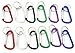 Produktbild Karabiner Set mit Schlüsselring | 45mm in 6 Farben | Schlüsselanhänger Karabinerhaken Form mit Schnellverschluss