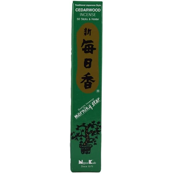 Nippon Kodo Morning Star Räucherstäbchen Lavendel – 200 Stück Mit Keramikhalter, Japanischer Weihrauch