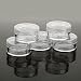 5pcs 10g Cosmetic Empty Jars Pots Eye Shadow Face Cream Powder Container - Clear