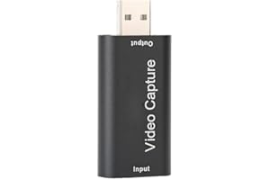 SHARAINN Mini HD Recorder, HDMI to USB Audio and Video Capture Card YUV/JPEG for or VLC/OBS/Amcap Game and for Video Live Streaming