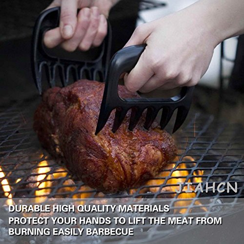 JIAHCN Pulled Pork Shredder Bärentatze Fleisch Claws Grillfleischgabeln Geräucherte BBQ Grillen von Fleisch Zubehör(1 Paar) - 5