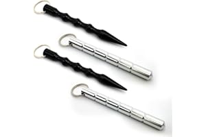 Aililong Portachiavi di autodifesa Set in 2 Colori per Le Ragazze, Armi di autodifesa con Interruttore di Vetro e Martello di Emergenza, Armi di Difesa per Le Donne