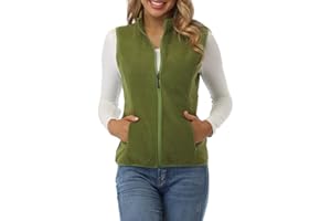 fuinloth Gilet Donna in Pile Smanicato Elegante Invernale Sportivo con Tasca Gilet Termico con Cerniera Senza Maniche Giacca