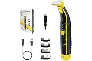 KUWUNG Afeitadora Corporal Masculina, Afeitadora Húmeda Y Seca Lavada Para Todo El Cuerpo, Maquina de Afeitar Hombre Barba, Afeitadora Electrica Profesional