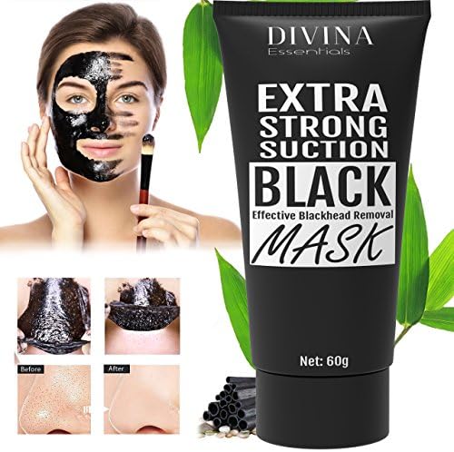 Divina Essentials - Blackhead Remover Mask, Purifying Peel-off Mask with Activated Charcoal for Deep Pore Cleansing