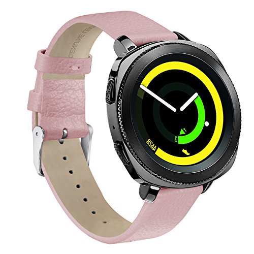 Songni For Samsung Gear Sport Straps Soft Luxury Genuine Leather
