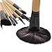 LA HAUTE 32 Pcs Professional Cosmetic Makeup Brush Set Kit with Synthetic Leather Case(Color Black)