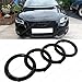 Produktbild MCK Auto schwarz Front glänzend Gitter Emblem Ringe Logo für Audi A1 A3 A4 A5 A6 273 x 94