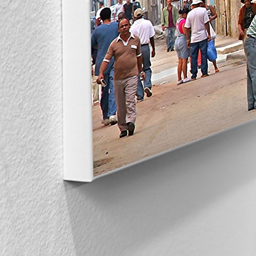 banjado – Magnettafel Pinnwand 50x50cm quadratisch Küche Memoboard mit Motiv Kuba - 2