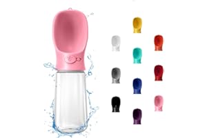 WePet Portable Dog Water Bottle, 19 OZ, Leak Proof Puppy Water Dispenser with Drinking Feeder for Pets Outdoor Walking, Hiking, Travel, Food Grade Plastic