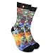 Produktbild FOOL'S DAY Herren/Damen Verrückte kühle Art und Weise Kunst Bunten Kleid Socken (Pinsel)