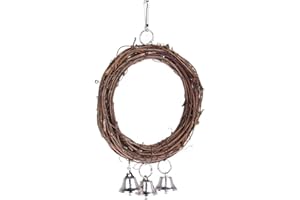FROINY Parrot Swing Hanging Braided Budgie Chew Rope Bird Cage Cockatiel Toy Pet Stand Swing Training Accessories Supplies