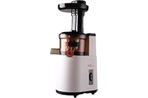 Melchioni Family | Extracteur de Jus de Fruits et Légumes à Froid VEGA, Extraction Lente pour Préserver les Vitamines, Antioxydants et Nutriments, Démontable, 150W, Sans BPA et BPS, Acier Inoxydable