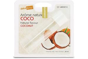 Déco Relief - Arôme Naturel Coco 30 ml - Arôme Alimentaire pour Pâtisserie, Cuisine - Ingrédient Professionnel