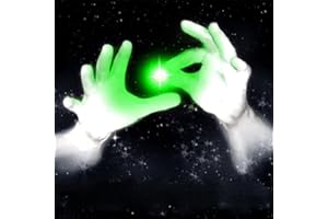 MilesMagic Set of 2 Magic Light Up Thumb Tip | Lights from Everywhere | Easy to Do Flash Lights from Anywhere Close Up Routines Finger Illusion Magic Trick (Green)