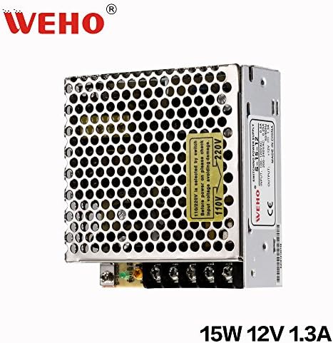12v 1.3a Dc Universal Regulated Switching Power Supply 15w for CCTV, Radio, Computer Project