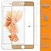 Produktbild Zanasta Displayschutzglas Full Cover für Apple iPhone 6 Plus / 6S PlusDisplayschutzfolie Panzerglas Schutzfolie [3D Vollständige Abdeckung / Panzerglas Full Screen / abgerundet], 9H Härtegrad Gold
