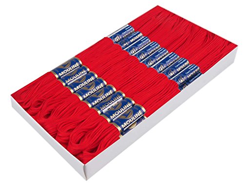 1 Docke Stickgarn / Sticktwist 100 % Baumwolle #3372 Fire Red