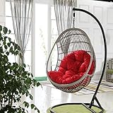 bearivt Suspendu Hamac Chaise Coussins - Balançoire Panier Suspendu Coussin de Siege, Épaissir Oeuf Suspendu hamac Chaise Coussins Imperméable Siège de Chaise Rembourrage pour Patio Jardin