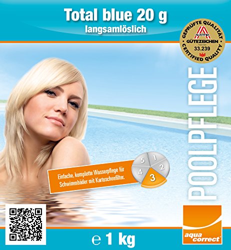Steinbach Poolchemie, Total Blue 20 g, weiß, 10x10x20 cm, 0752301 - 3
