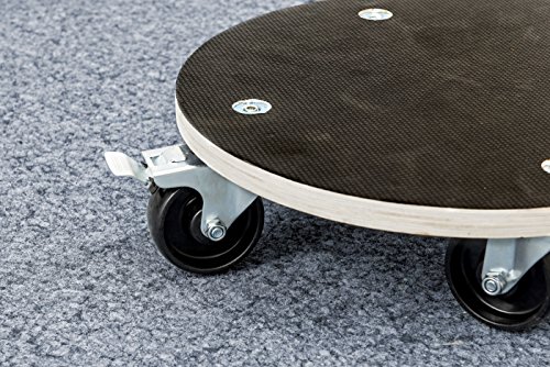 Meister Transportroller Ø 380 mm, 200 kg, Siebdruck, PA, Feststeller, 822040 - 3