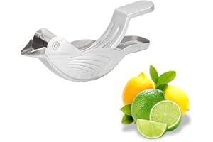 HyzaPhix Presse Agrume Manuel Presse Citron Acier Inoxydable Presse Orange Lemon Juicer Lemon Squeezer pour Citron, Orange, Ou Autres Fruits (Uccellino)