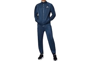 Kappa Villos - Tuta sportiva da uomo, comoda per lo sport, il tempo libero e i viaggi, i pantaloni da jogging e la giacca da allenamento sono traspiranti, ad asciugatura rapida, taglie S-4XL