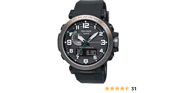 Casio Mens Analogue Digital Quartz Watch With Resin Strap Prw 6600y 1er Amazon Co Uk Watches