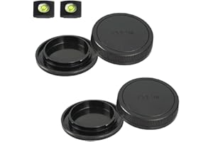 ULBTER Osłona korpusu i tylna osłona obiektywu do Canon EOS M50 Mark II M200 M100 M50 M6 Mark II M6 i innych aparatów i obiektywów Canon EF-M