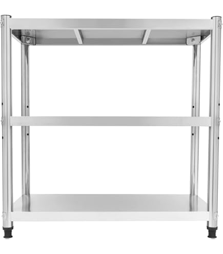 Werktafel in roestvrij staal met een basis van 700 x 600 mm en versterkte wielen PREMIUM / GOLDINOX. GOLDINOX