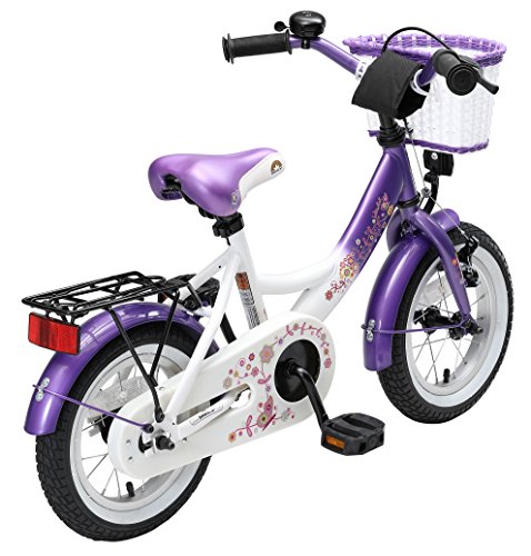 BIKESTAR® Premium Kinderfahrrad für sichere und sorgenfreie Spielfreude ab 3 Jahren ★ 12er Classic Edition ★ Candy Lila & Diamant Weiß - 3