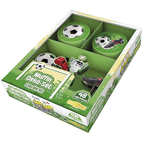 DEKOBACK 01-14-00771 Muffinset Fußball, 48 teilig