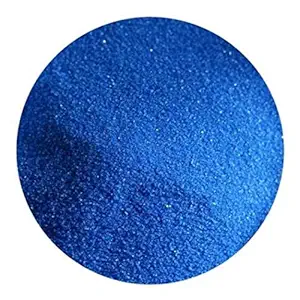 OhhSome Dark Blue Fine Round Sand Natural Crystals Pebbles for Decoration - 1Kg