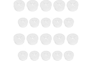 BERKELEN Oeillet de Bureau Blanc Oeillet de Couvercle de Trou de Câble de Bureau en Silicone pour Organisateur de Fil de Table d'Ordinateur pour Bureau Maison Ordinateur 20mm et 25mm, 20 Pièces