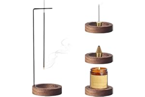 IKOPFLN Porta Incenso per Bastoncini 2 in 1,Porta incensi Portaincenso bastoncino Supporto per Bastoncini di Incenso Porta Incenso Bastoncino Adatto a casa, ufficio, meditazione e yoga
