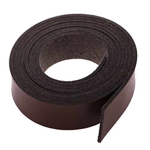 Gazechimp 2Meter DIY Lederband 15mm Breit – Kaffee, one size - 3