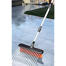Hausfelder Scopa Da Esterno 40 Cm - Con Manico, Setole Resistenti, Per Giardino E Industria - Foto 2