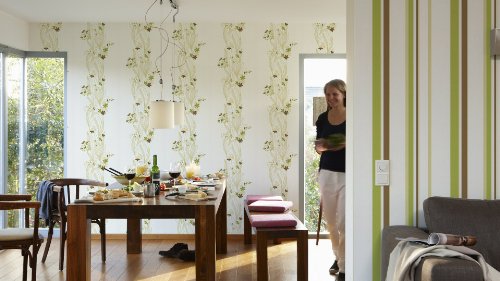 A.S. Creation 237231 Preiswerte Vliestapete OK 4 grün / braun / weiß - 2