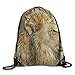 Produktbild Etryrt Prämie Turnbeutel,Sporttaschen, Wildlife Safari Lion Animal King Uhd Unisex Outdoor Gym Sack Bag Sport Drawstring Backpack Bag