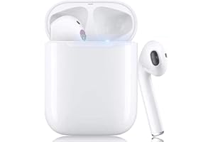 YMDEI [Certificato MFi Apple] AirPods Cuffie Bluetooth,Auricolari Bluetooth 5.3 Stereo Hi-Fi Cuffie Wireless,Touch Control,IPX7 Impermeabili,30 Ore di Riproduzione,Cuffie Sport per iphone/Samsung/Android