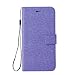 Produktbild LMAZWUFULM Hülle für Samsung Galaxy J7 DUOS (2017) / SM-J730 (5,48 Zoll) PU Leder Magnetverschluss Brieftasche Lederhülle Leinen Muster Stent-Funktion Ledertasche Flip Cover für Galaxy J7 Lila