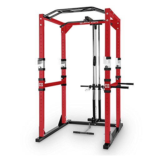 Capital Sports Tremendour Power Rack Homegym Kraftstation Fitness-Rack (Konstruktion aus Stahl-Kantrohr, inkl. Multigripp-Klimmzugstange, nach Wahl mit oder ohne Latzugturm) - 6