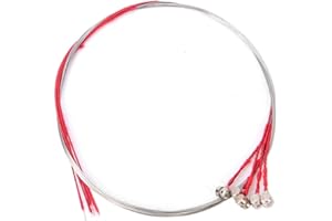 VBESTLIFE Violin Parts, 5pcs Violin E Strings Replacement Steel Strings for 3/4 and 4/4 Size Violins