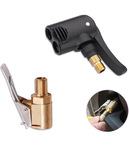 6 Pezzi Connettori Valvola Pneumatica In Ottone Con Morsetti: Adattatore A Sgancio Rapido 8mm Per Gonfiaggio Auto, Camper E Moto