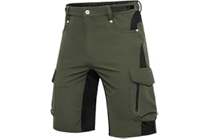 Cycorld MTB Hose Herren Fahrradhose, Schnelltrocknende MTB Shorts Herren Mountainbike Hose Baggy Bike Shorts, Atmungsaktiv Radhose mit Verstellbaren Klettverschlüssen