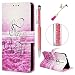 Produktbild Nokia 6 2018 Hülle Case, Filp PU Leder Wallet Handyhülle Flipcase : Bookstyle 3D Gemalt Tasche mit Soft TPU Innere Schutzhülle in Wolkenmeer + Anti Staub Schutz Stöpsel + Eingabestift Stylus