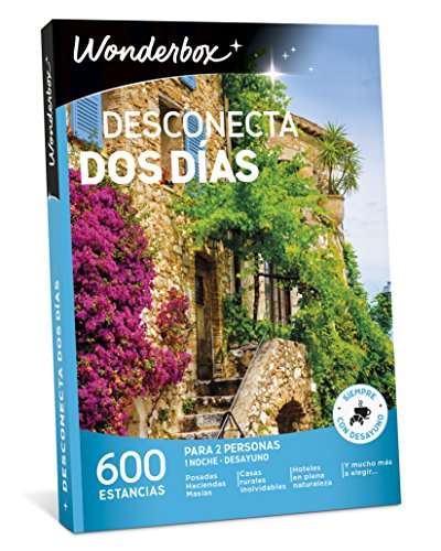 WONDERBOX Caja Regalo -DESCONECTA Dos DÍAS- 600 estancias Rurales para Dos Personas en haciendas, masías, Casas Rurales inolvidables, hoteles en Plena Naturaleza