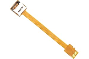 THE LORD OF THE TOOLS Karta pamięci TF przedłużacz micro SD kompatybilny z kartą MICRO TF, smartfonami PDA odtwarzaczem MP3/MP4, GPS, płaski przedłużacz FPC, 9,4 cm