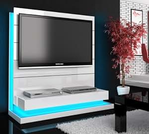 Unbekannt TV Wand Paneel Element weiß hochglanz mit TV Halterung